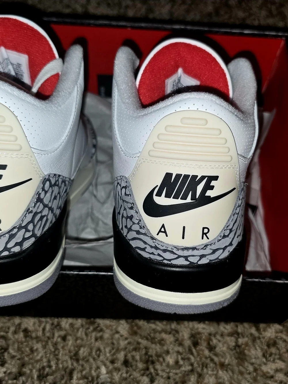 Men's Jordan 3 White Cement Reimagined